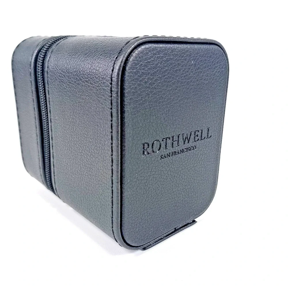 Rothwell 1 Watch & Jewelry Travel‎ Case (BLACK / RUST) Sturdy